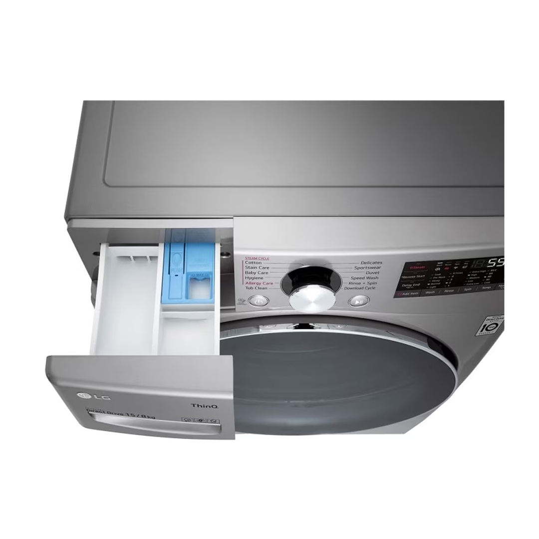 LG Mesin Cuci Front Loading Front Loading AI DD™ dengan ThinQ™ 15 KG - F2515RTGV